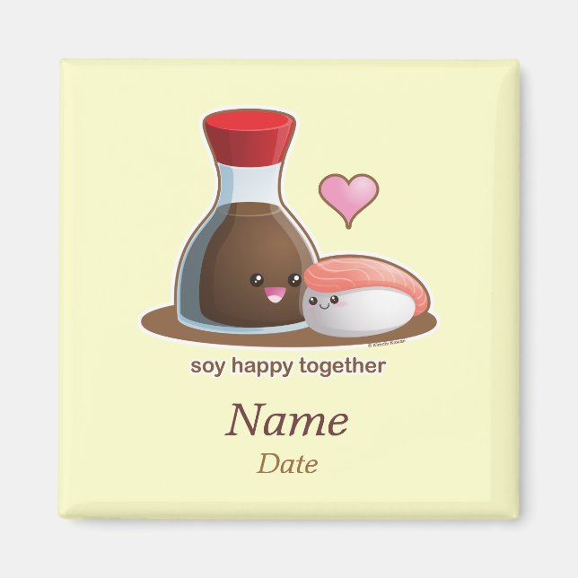 Soy Happy Magnet (Front)