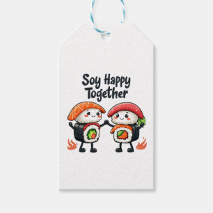 Soy happy together Sushi Kawaii Japanese Food Gift Tags