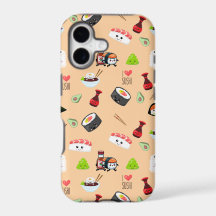 Soy in love cute yellow Kawaii Sushi