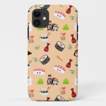 Soy in love cute yellow Kawaii Sushi 