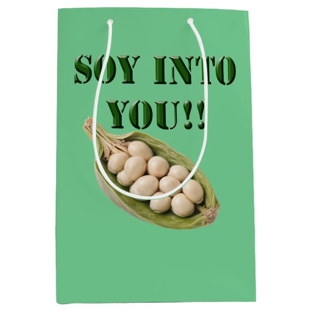 Soy Into You: A Vegan Love Story, Medium Gift Bag (Front)