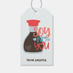 Soy Into You Punny Valentine Gift Tags