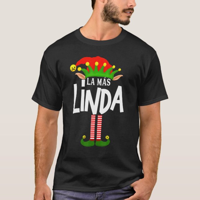 Soy La Más Linda Elf Family Group Matching In Span T-Shirt (Front)