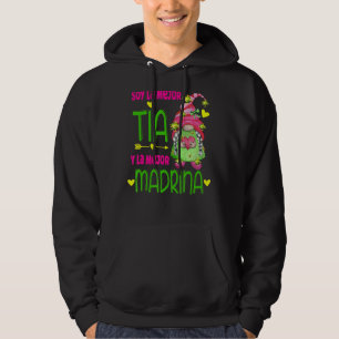 Soy La Mejor Tia Y La Mejor Madrina Spanish Gnome Hoodie