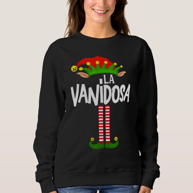 Soy La Vanidosa Elf Family Group Matching In Spani Sweatshirt (Front)
