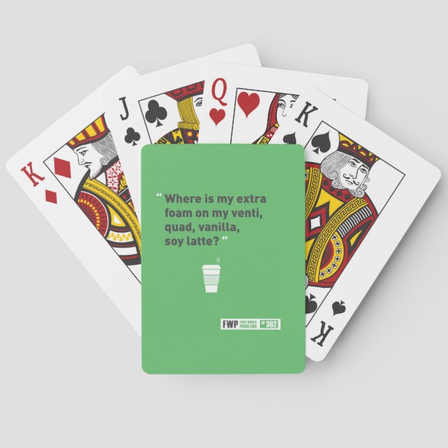 Soy Latté Playing Cards (Back)