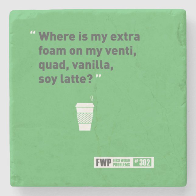 Soy Latté Stone Coaster (Front)