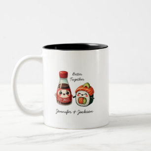Soy Sauce and Sushi Personalised Mugs