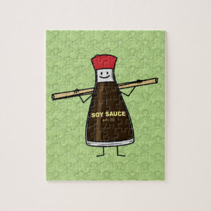 Soy Sauce Bottle condiment Asian chopsticks Jigsaw Puzzle
