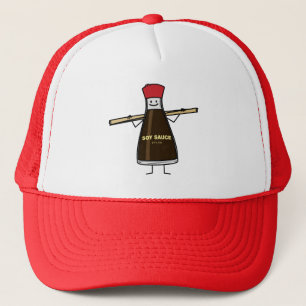 Soy Sauce Bottle condiment Asian chopsticks Trucker Hat