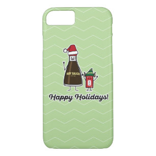 Soy Sauce Bottle Packet kid child Christmas Santa iPhone 8/7 Case