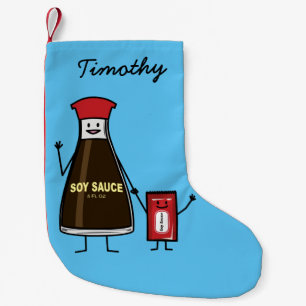 Soy Sauce Bottle Packet kid child condiment Asian Small Christmas Stocking