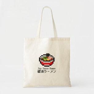 Soy Sauce Ramen Retro Pixel Art Tote Bag