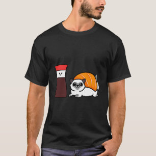 Soy Siamese Cat Sushi T-Shirt