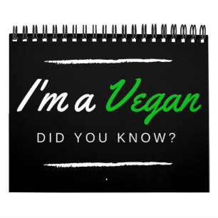 Soy vegan@ lo sabías? I'm a vegan did you know? Calendar