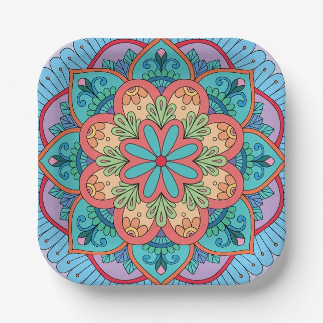 Soy Wax Candle Favour Paper Plate (Front)