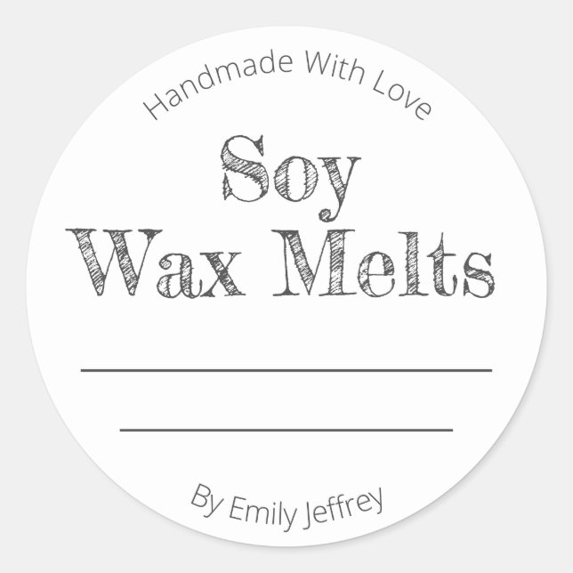 Soy Wax Melt Label (Front)