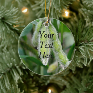 Soybean Farming Plant Agriculture Template Ceramic Tree Decoration