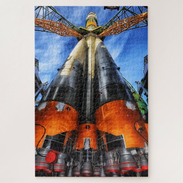 Soyuz Rocket On Pad Jigsaw Puzzle (Vertical)