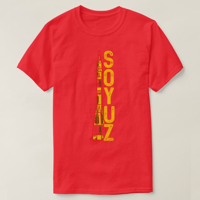 Soyuz Rocket Soviet Union 7 T-Shirt (Design Front)