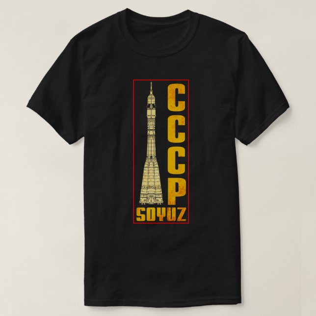 Soyuz Rocket Soviet Union T-Shirt (Design Front)