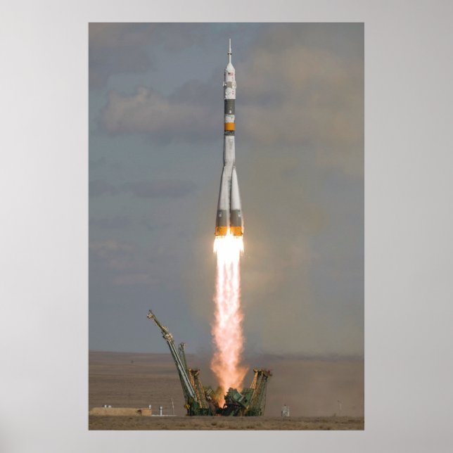 Soyuz TMA-13 Soyuz-FG Expedition 18 launch Poster (Front)