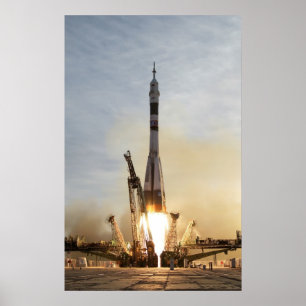 Soyuz TMA-5 launch Poster Spaceship