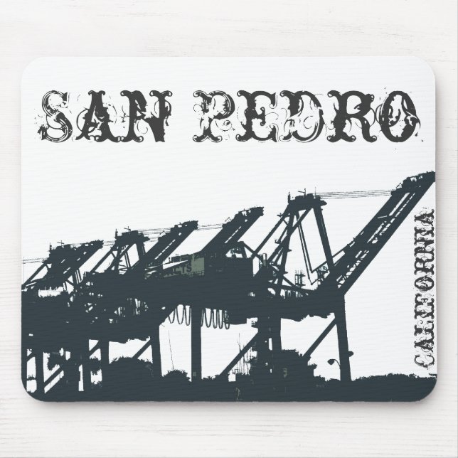 SP Harbour Cranes Mousepad (Front)