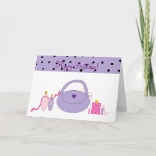 Spa Accessories Birthday Card