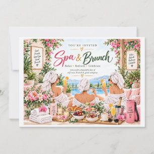 Spa and Brunch Party Invitation