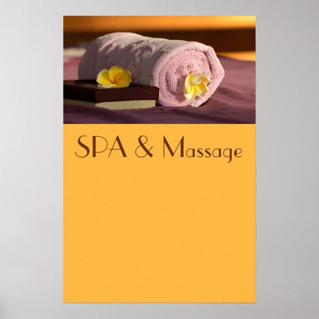 SPA and massage Poster (Front)