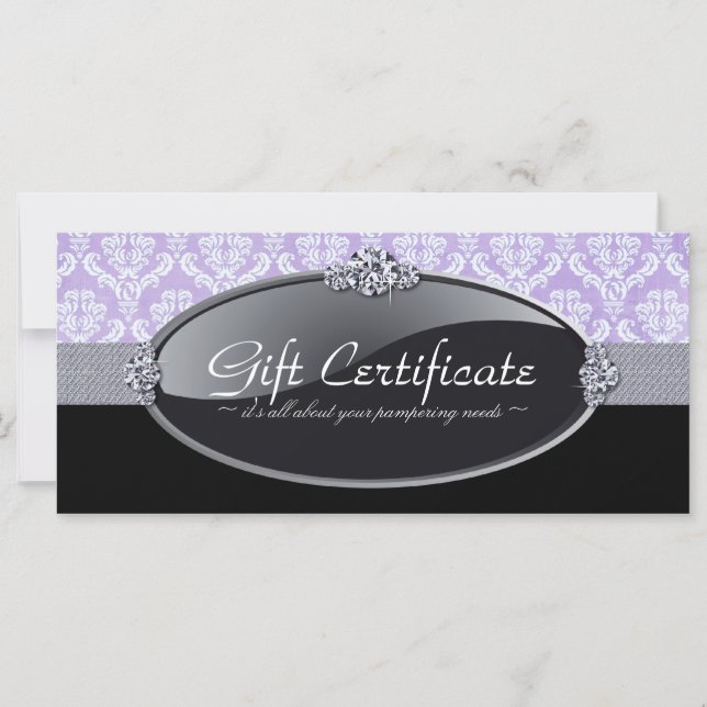 SPA AND SALON GIFT CERTIFICATE (Front)