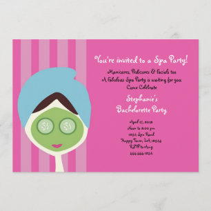 Spa Bachelorette Invitation
