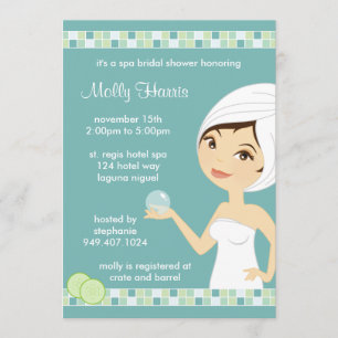 Spa Bachelorette Party Invitation