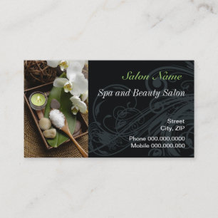 Spa beauty massage wellness Salon Business Card
