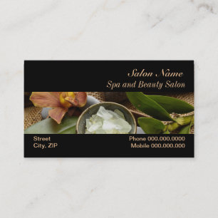 Spa beauty massage wellness Salon Business Card
