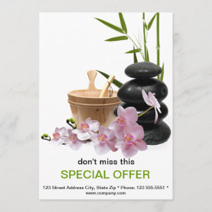 SPA & Beauty Resort Flyer Custom Announcements