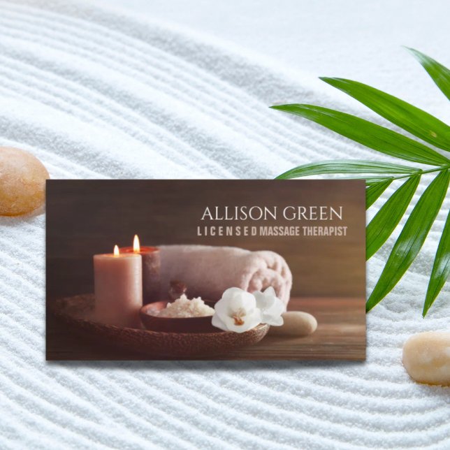 SPA Beauty Salon Aromatherapy Massage Therapy Business Card (SPA Beauty Salon Aromatherapy Massage Therapy Business Card)