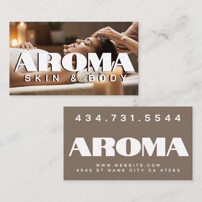 Spa Beauty Salon  Business Card (Front/Back)