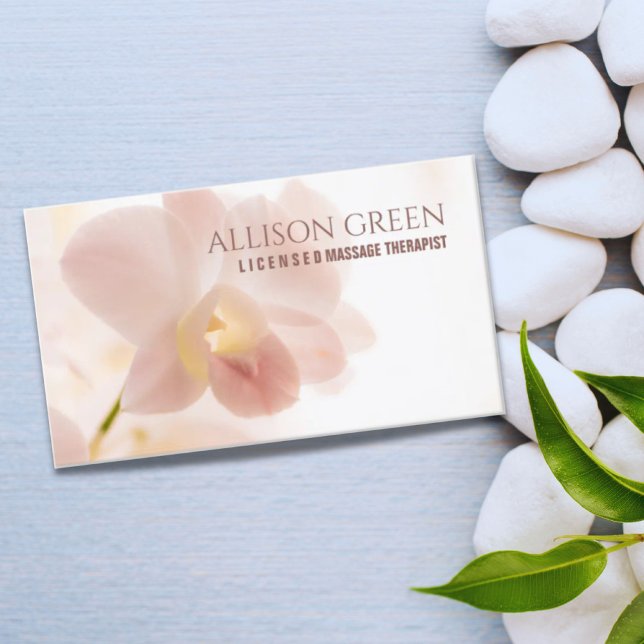SPA Beauty Salon Massage Therapist Flower Shop Business Card (Creator Uploaded)