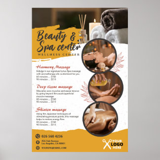Spa, Beauty Salon, Wellness Centre Poster