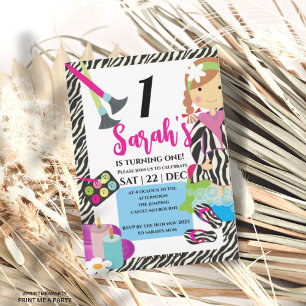 Spa Birthday or Girl Sleepover Party  Invitation