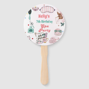 Spa Birthday Pamper Party Birthday  Hand Fan