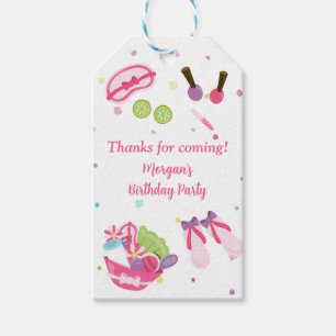 Spa Birthday Party Gift Tags