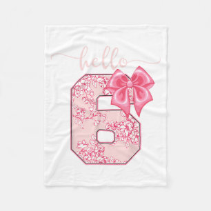 Spa Birthday Party Hello 6 Girls Makeup 6th Fleece Blanket