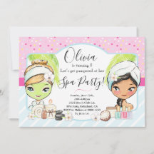 SPA Birthday Party Invitation