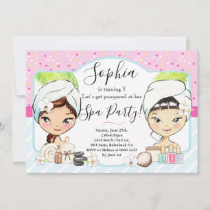 SPA Birthday Party Invitation