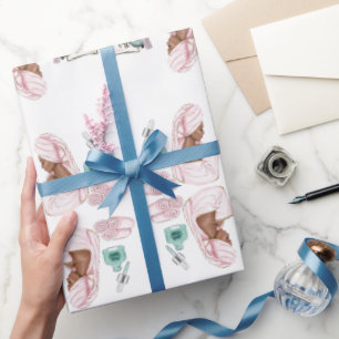 Spa Birthday Sleepover Pamper Birthday party Wrapping Paper