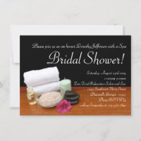 Spa Bridal Shower, Salon Scene Invitations
