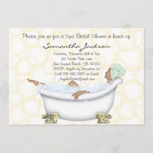 Spa Bride Bridal Shower Invite